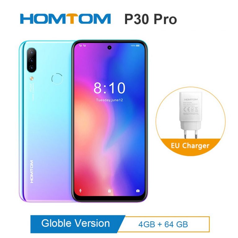 Original HOMTOM P30 pro Android 9.0 MTK6763 Octa Core 4GB 64GB Glass case Smartphone 6.41inch 4000mAh 4G FDD-LTE Mobile Phone Original HOMTOM P30 pro Android 9.0 MTK6763 Octa Core 4GB 64GB Glass case Smartphone 6.41inch 4000mAh 4G FDD-LTE Mobile Phone
