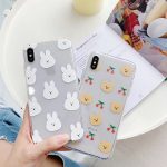 INS Korea cute cartoon animal funny rabbit bear phone case For iphone