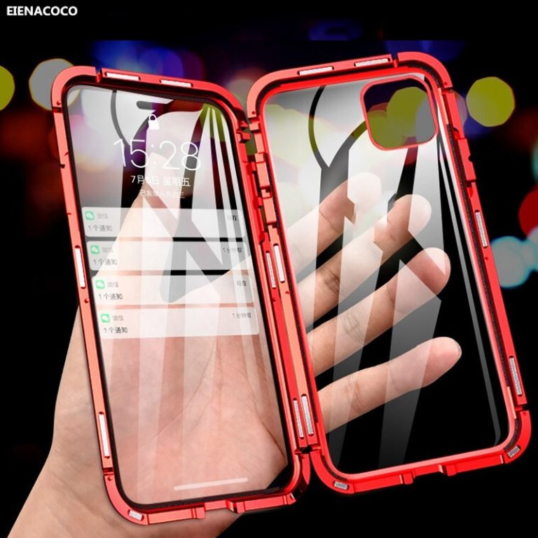 Magnetic Adsorption Metal Phone Case For iPhone 11 Pro X XS MAX XR