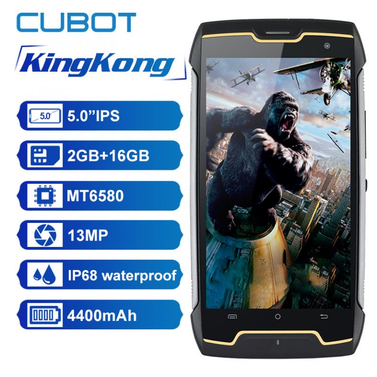 Cubot KingKong IP68 Waterproof Smartphone Dustproof Shockproof
