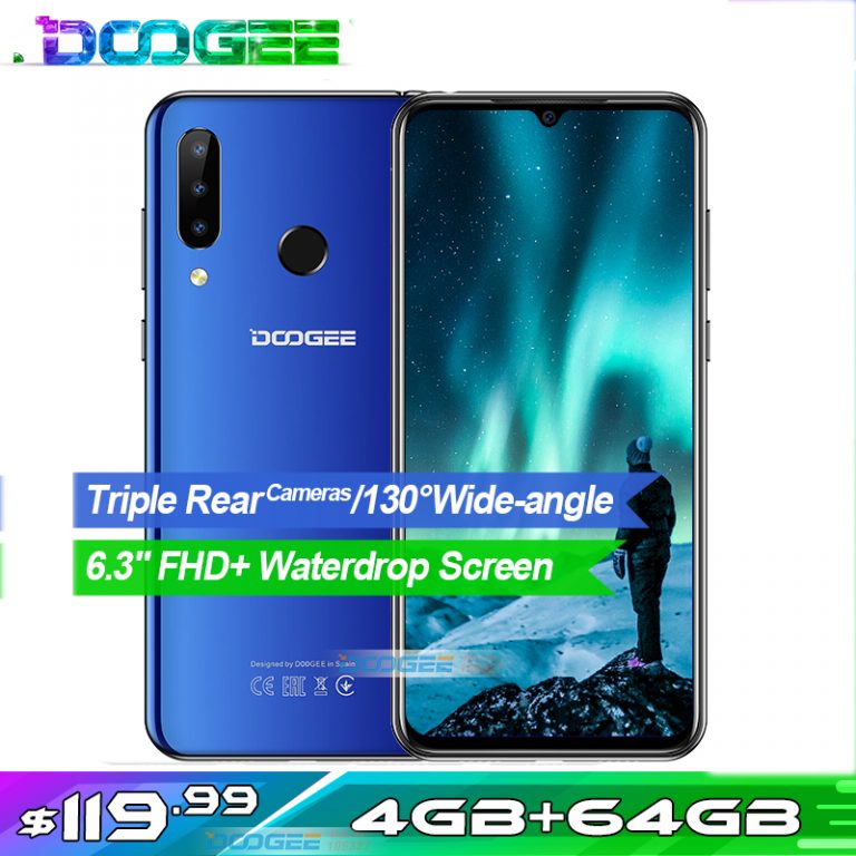 Doogee N20 Mobile Phone 6.3" 4GB+64GB Octa Core 4G Smartphone Waterdrop Screen 16MP Triple Rear Cameras 4350mAh 10w Charge 2 Doogee N20 Smartphone: Triple Camera Power with Stunning Waterdrop Screen! 📱✨