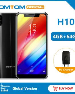 Global version Homtom H10 5.85" Android 8.1 MTK6750T Octa Core Cell Phone Fingerprint unlock 64GB 3500mAh 16MP 4G LTE Smartphone