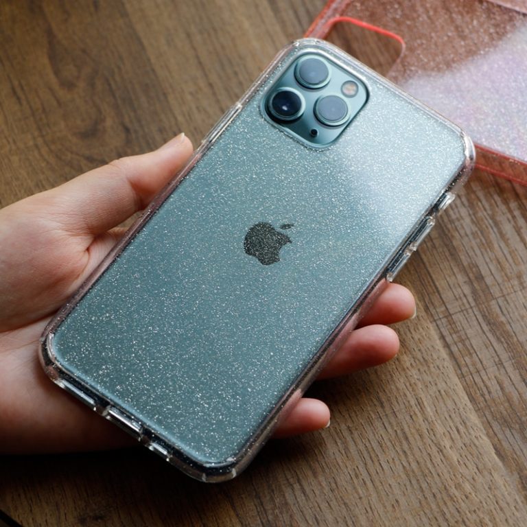Bling glitter armor Case for iphone 11 11Pro Max X XR XS Max 7 8 7Plus Transparent hard PC phone case cover Protective shell