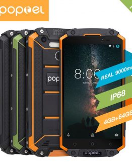 Global version unlock smartphone 9000 mah Poptel p9000 max 4G/64G NFC power bank phone can ODM waterproof rugged smartphone