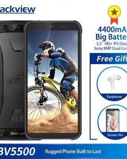 Original Blackview BV5500 5.5" IP68 Waterproof Rugged Outdoor Smartphone 2GB+16GB Android 8.1 4400mAh Dual SIM 18:9 Mobile Phone