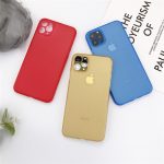 USLION Shockproof Matte Phone Cover For iPhone 11 Pro Max Plain Candy Color
