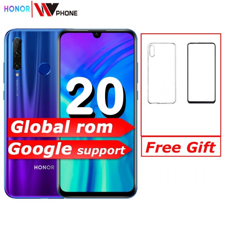 Original Honor 20i honor 20 lite Mobile Phone 6.21 inch Android 9.0 FM Face Fingerprint Unlock Smartphone