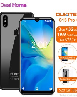 Oukitel C15 Pro + 19:9 6.088'' Waterdrop Screen 3GB 32GB MT6761 Smartphone Android 9.0 Fingerprint Face ID 4G LTE Mobile Phone