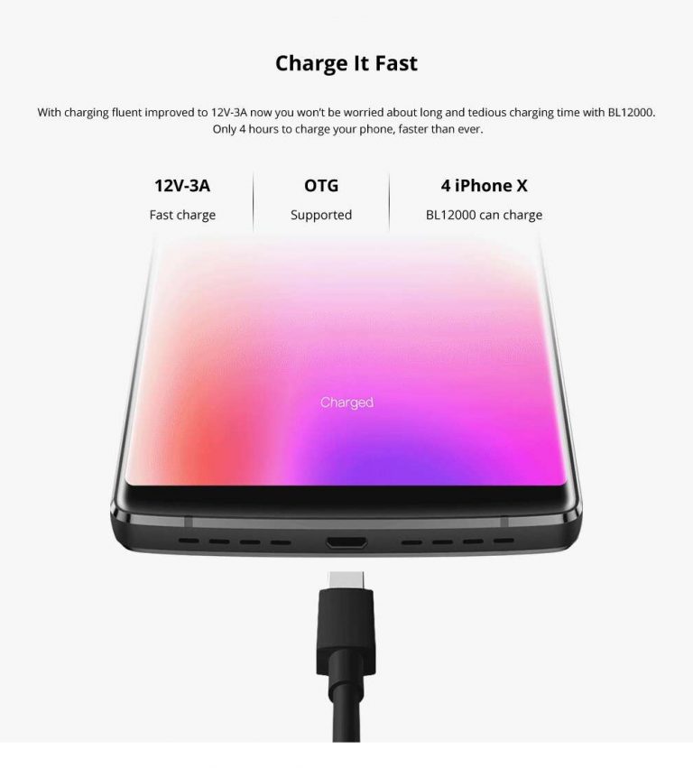 DOOGEE BL12000 SmartPhone Octa Core 4GB+32GB Android 7.1 Cellphone