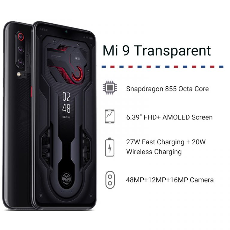 Global Rom Xiaomi Mi 9 MI9 Transparent 8GB 256GB Smartphone Snapdragon