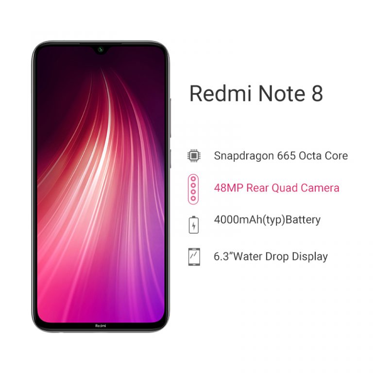 Xiaomi Redmi Note 8 4GB 64GB Smartphone Snapdragon 665 Octa Core