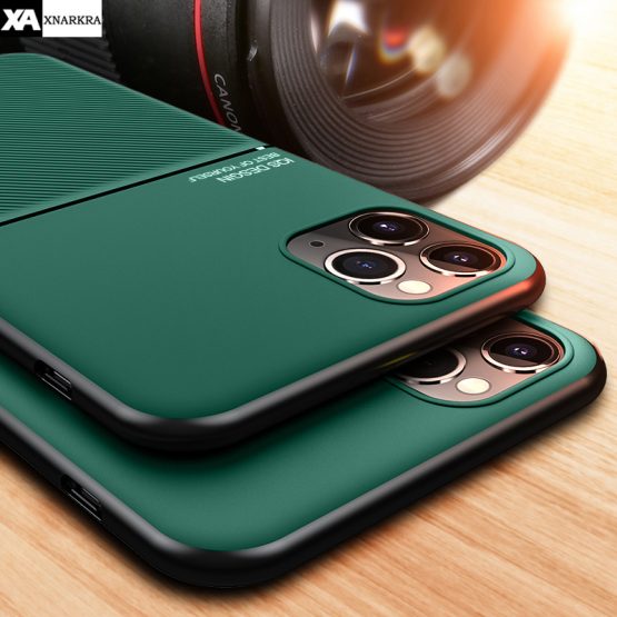 Luxury Silicone Protective Case For iPhone 11 Pro XS MAX XR X With Magnetic Car Holder Soft Cover For iPhone 7 8 6 6S Plus Coque