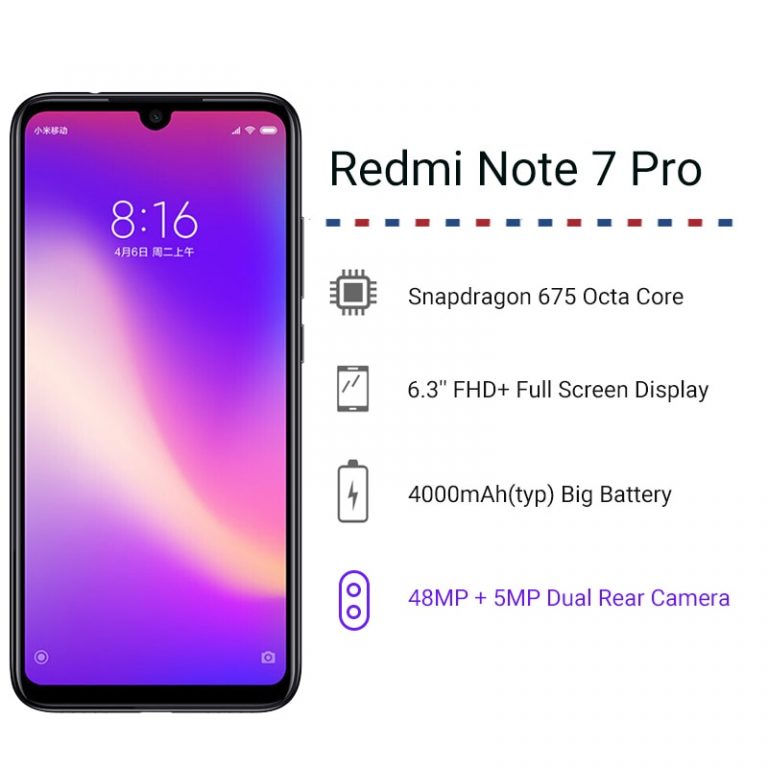 Official Global Rom Xiaomi Redmi Note 7 Pro 6GB 128GB Snapdragon 675 Octa Core Mobile Phone 48MP Dual Camera 4000mAh Smartphone 1 Official Global Rom Xiaomi Redmi Note 7 Pro 6GB 128GB Snapdragon