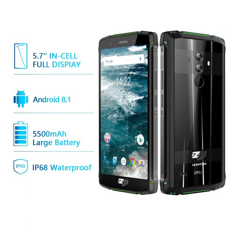 Global Version HOMTOM ZJI Z9 Helio P23 IP68 Waterproof 4G LTE Smartphone