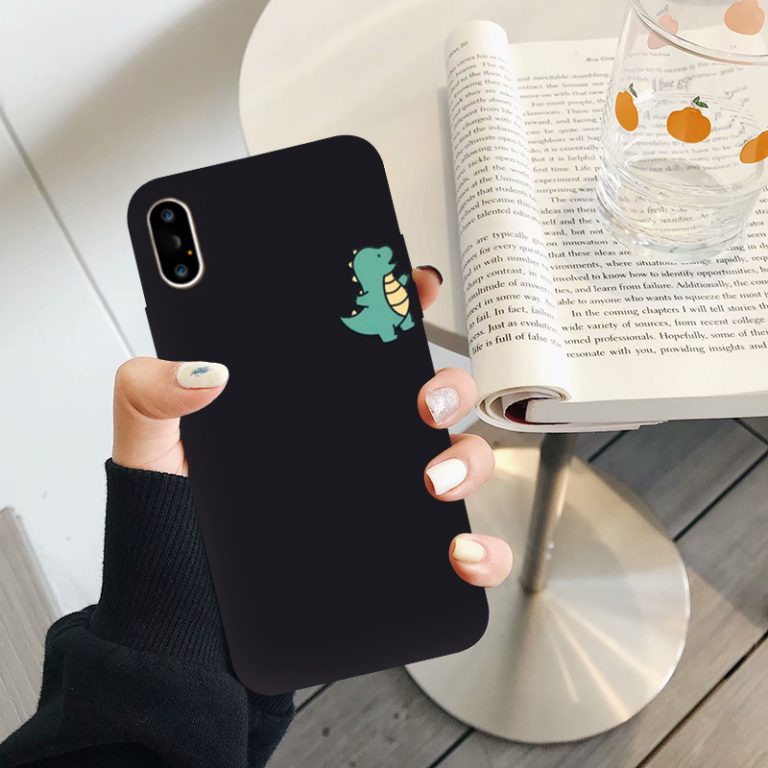 Cartoon Dinosaur Phone Case For iPhone 7 11 Pro X XS MAX XR 8 6 6s Plus