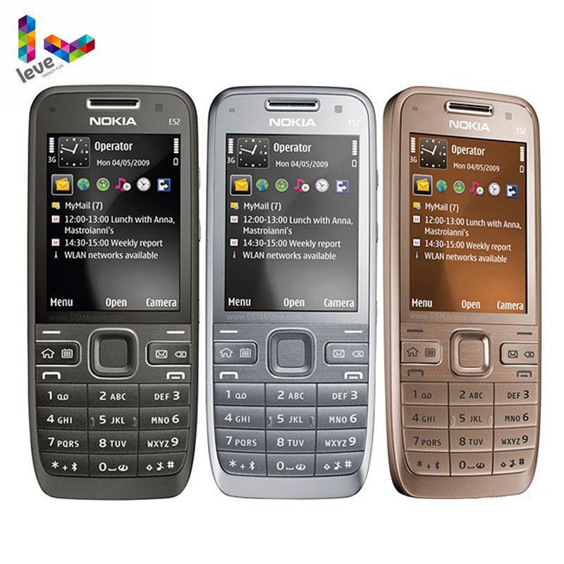 Original Unlocked Nokia E52 GSM Smartphones WIFI Bluetooth GPS 3.2MP Support Russian&Arabic Keyboard Mobile Phone