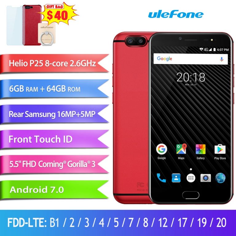 Ulefone T1 Dual Rear Camera 16MP Mobile Phone 5.5 inch FHD Helio P25 Octa Core Android 7.0 6GB 64GB Fingerprint 4G smartphone 1 Ulefone T1 Dual Rear Camera 16MP Mobile Phone 5.5 inch FHD Helio