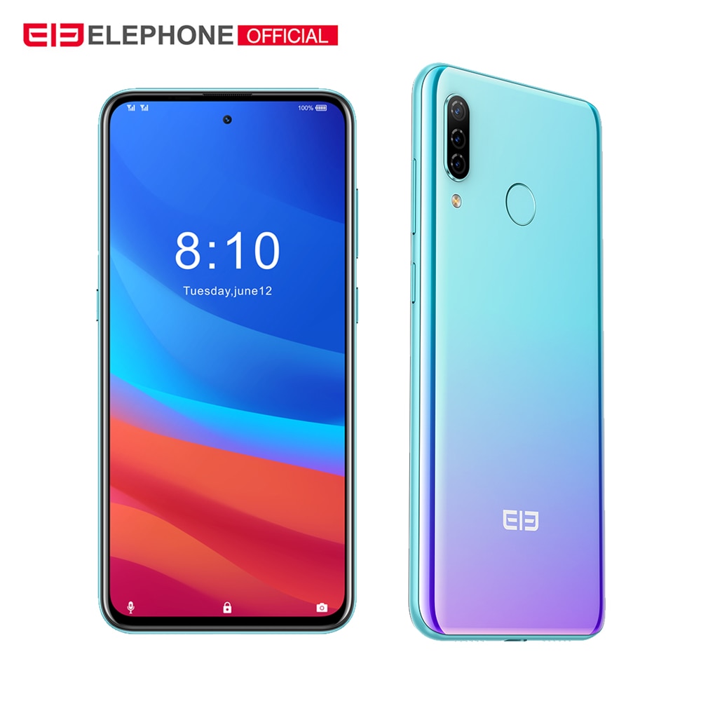 ELEPHONE A7H Helio P23 4GB RAM 64GB ROM 6.4" Octa Core Android 9.0 3900mAh Fast Charging Fingerprint Recognition Smartphone