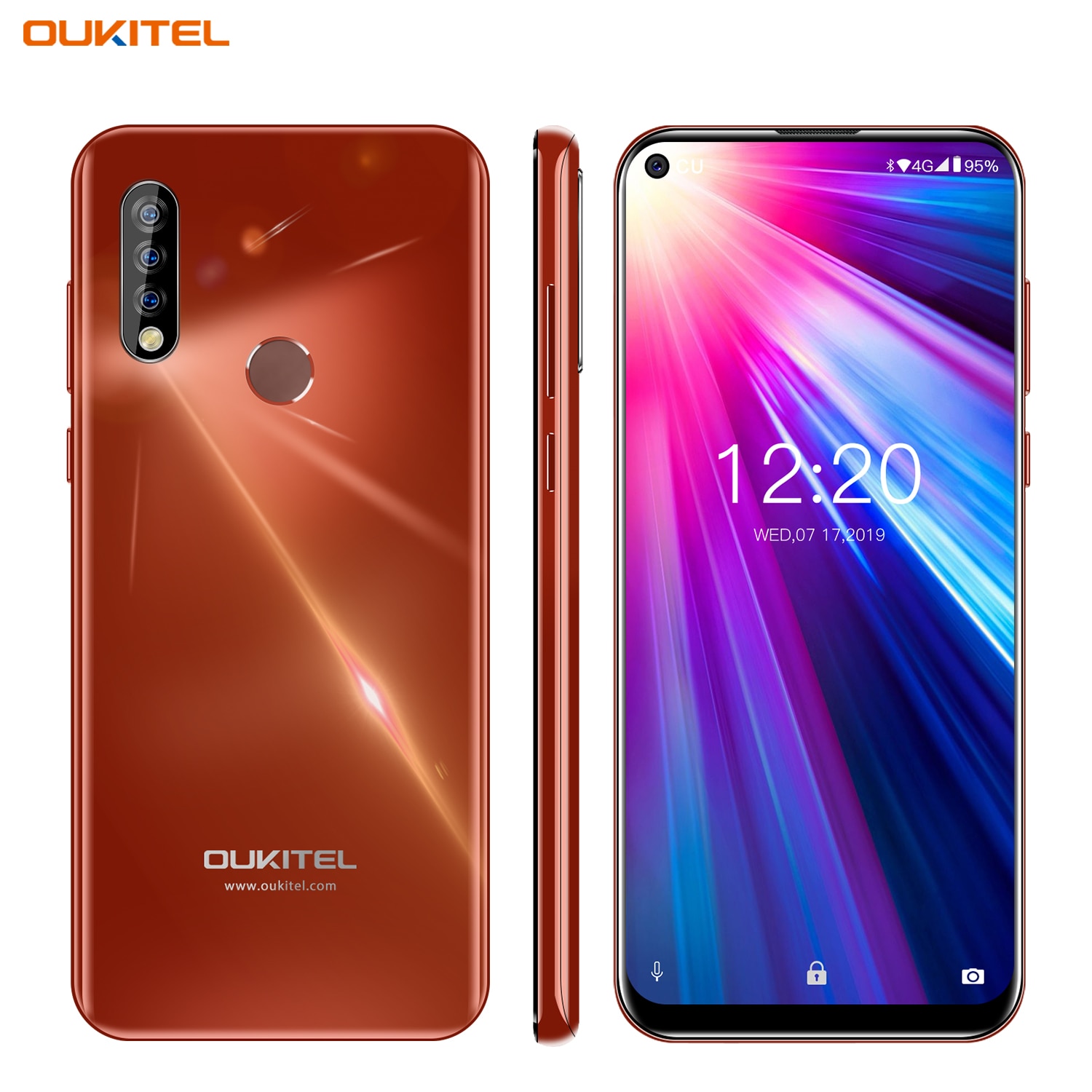 4G Mobile Phone OUKITEL C17 Android 9.0 Smartphone 6.35'' Face ID Fingerprint Octa Core 3GB 16GB 3900mAh Triple Camera MT6763