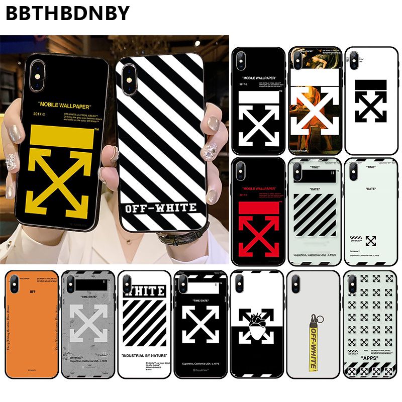 off and white For iphone 11 capas para Arrived Black New Design Shell for iPhone 11 pro XS MAX 8 7 6 6S Plus X 5 5S SE XR case