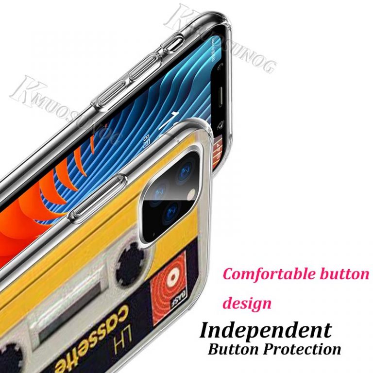 Transparent Clear TPU Cover Classical Old Cassette for iPhone 11 11Pro XS MAX XR X 8 7 6S 6 Plus 5S Phone Case 2 Transparent Clear TPU Cover Classical Old Cassette for iPhone 11 11Pro
