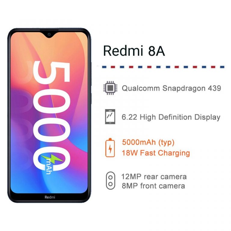 Global Version Xiaomi Redmi 8A 2GB RAM 32GB ROM 5000mAh Battery