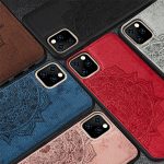 For Apple iPhone 11 Case for iPhone 11 Pro Max Magnetic Fabric Hard PC Silicone