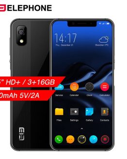 Elephone A4 Mobile Phone 5.85 inch Notch Screen Android 8.1 Dual SIM 4G Smartphone 3GB RAM 16GB ROM 3000mAh Face Fingerpringt ID