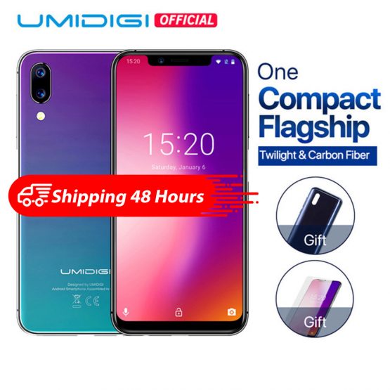 UMIDIGI ONE Global version 5.9"fullsurface mobile phone Android 8.1 P23 Octa Core 4GB 32GB smartphone 12MP+5MP Dual 4G cellphone