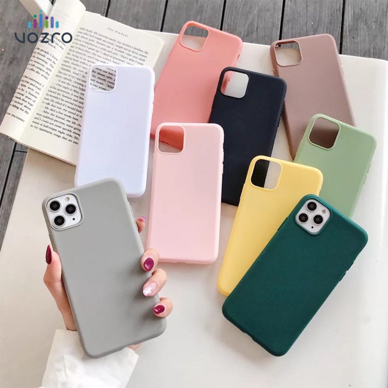 Candy Phone Case For IPhone 6 6s 7 8 Plus X XR XS 11 Pro Max Lovely Simple Solid
