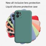 Kowkaka Original Luxury Plain Silicone Camera Protection Phone Case For iPhone