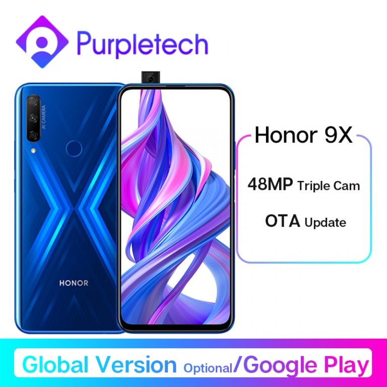 Honor 9X Smartphone Google Play 48MP Triples Camera 6.59'' Mobile Phone Android 9 4000mAh Full Screen Turbo 3.0 1 Honor 9X Smartphone Google Play 48MP Triples Camera 6.59'' Mobile Phone