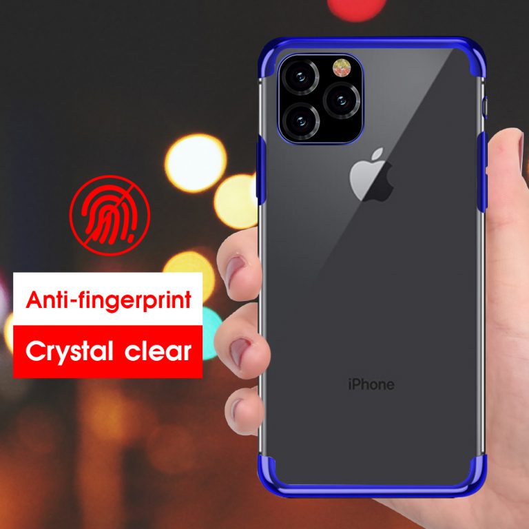 For iPhone 11 6.1inch Case Laser Plating Luxury TPU Soft Clear Cover For iPhone 11