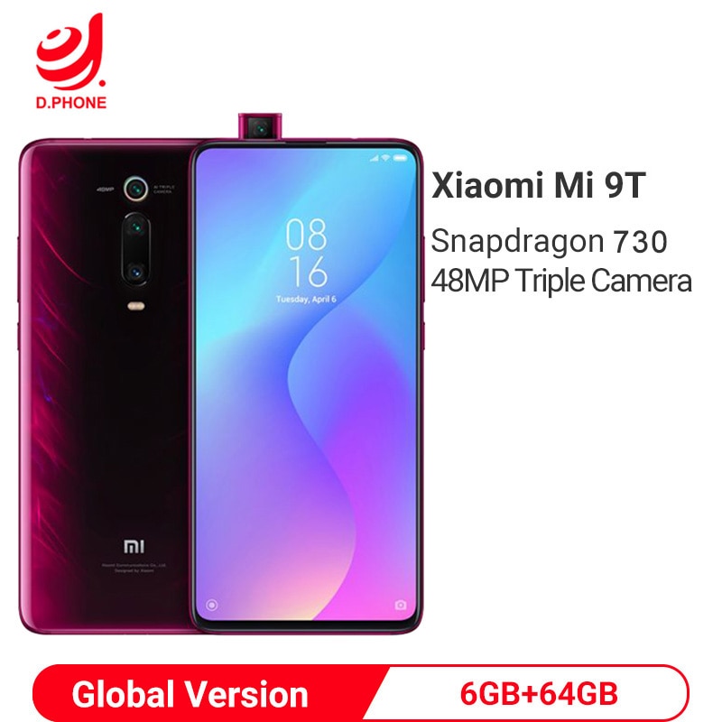 Global Version Xiaomi Mi 9T 6GB 64GB Snapdragon 730 48MP Camera 4000mAh In Screen Recognition NFC Smartphone