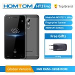 Original HOMTOM HT37 Pro Smartphone 4G 5.0 Inch HD Android 7.0 Cell Phon