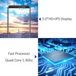 LEAGOO Z13 Mobile Phone 5.0" IPS Screen 1GB RAM 8GB ROM Dual Rear Camera