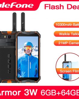 Ulefone Armor 3WT IP68 Rugged Smartphone Android 9.0 5.7" Helio P70 6G+64G 10300mAh Cell Phone 4G 21MP NFC Mobile Phone Android