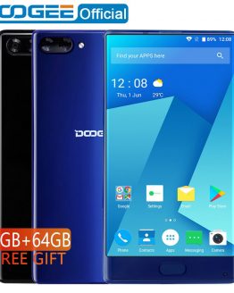 DOOGEE MIX 4GB+64GB bezel-less Smartphone Dual Camera 5.5'' AMOLED MTK Helio P25 Octa Core mobile phones