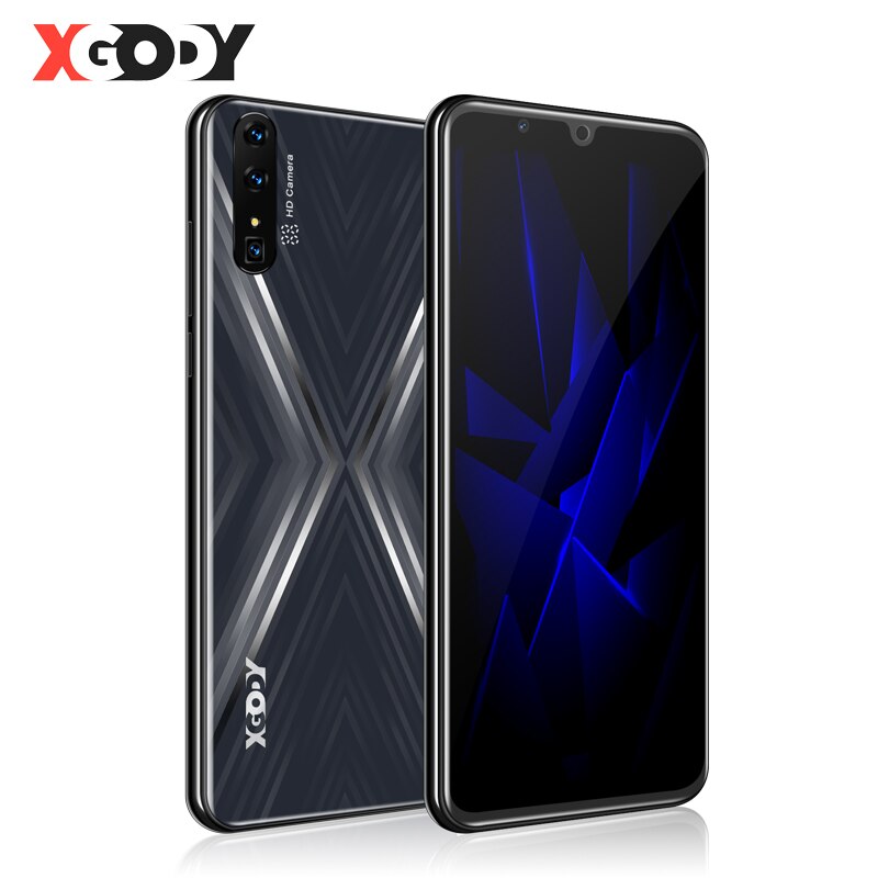 XGODY 3G Smartphone Android 9.0 6" 18:9 2GB 16GB Mobile Phone MTK6580 Quad Core 2800mAh Dual SIM 5MP GPS WiFi Mate X Cell Phones