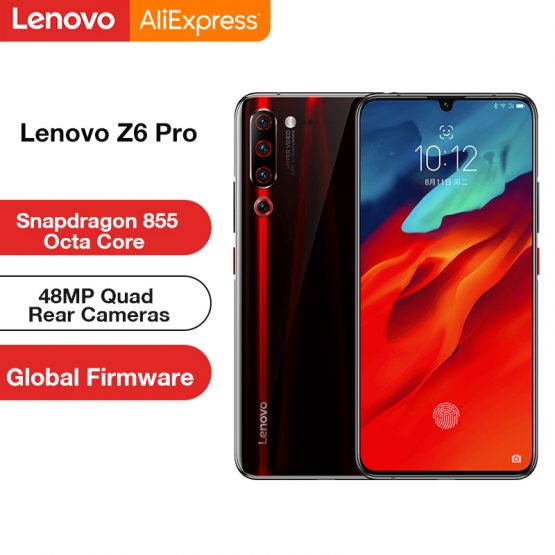 Original Global ROM Lenovo Z6 Pro 8GB 128GB Snapdragon 855 Octa Core 6.39" FHD Display Smartphone Rear 48MP Quad Cameras