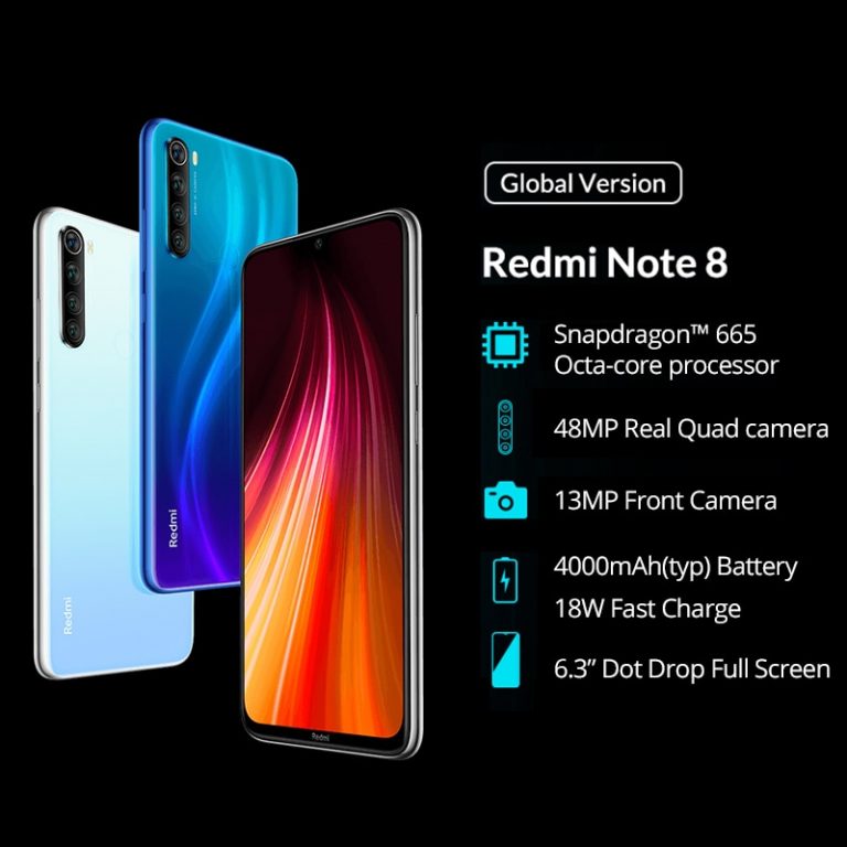 Redmi Note 8 4GB 128GB 48MP Quad Cameras Smartphone