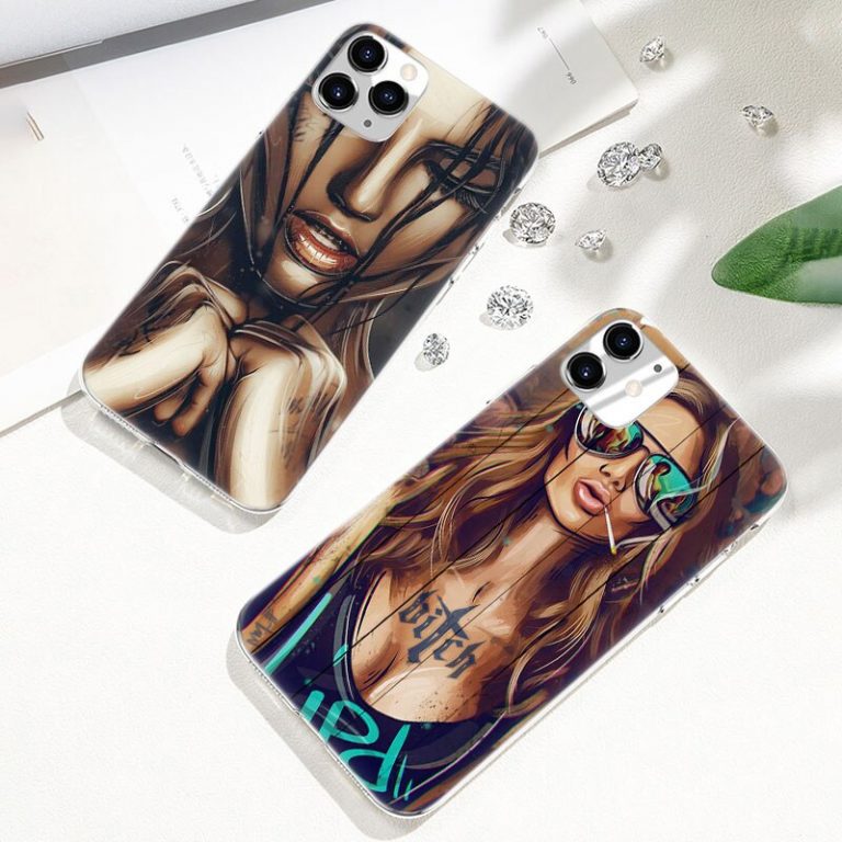 Hot Sexy Sleeve Tattoo Girl Soft Silicone Case for Apple iPhone 11 Pro XS Max X