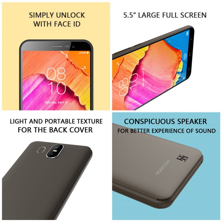 Homtom S17 5.5 inch 18:9 Display 3000mAh Face ID Fingerprint