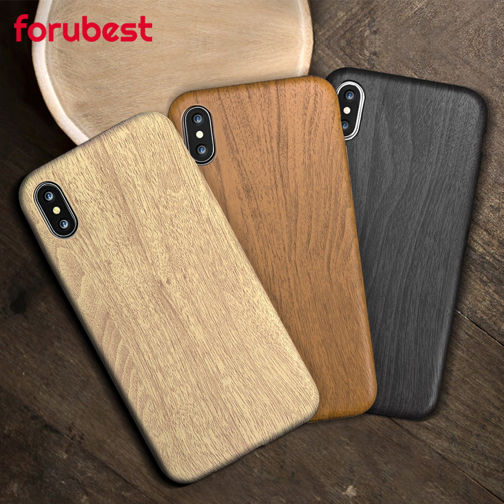Wooden Pattern Soft TPU Cover For iPhone 7 Case 7plus 6 6S Plus Wood Grain Soft Back Shell For iphone 8 X XR XS MAX 11 Pro MAX