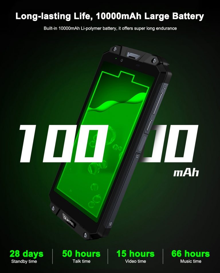 OUKITEL WP2 IP68 Waterproof Dust Shock Proof Mobile Phone 4GB 64GB MT6750T Octa Core 6.0" 18:9 10000mAh Fingerprint Smartphone 2 OUKITEL WP2 IP68 Waterproof Dust Shock Proof Mobile Phone 4GB 64GB MT6750T Octa Core