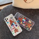 INS Korea cute smiley rainbow happy party bear phone case for iPhone 11 pro MAX Xs MAX Xr X 6 6s 7 8 plus soft TPU back cover