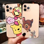 Phone Case stitch for iPhones 6 s 7 8 Plus X XS MAX XR Funny Cute Bambi Soft