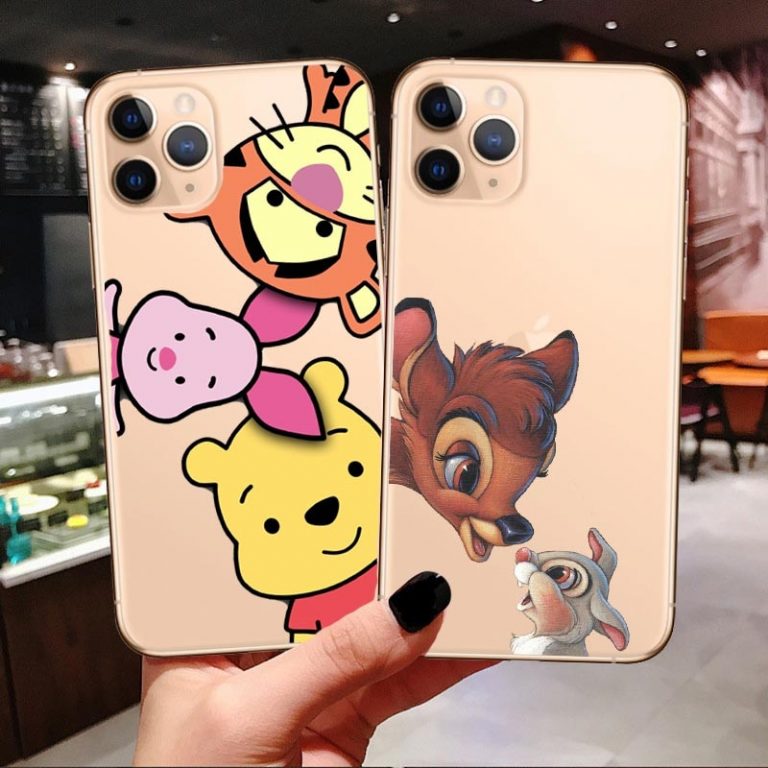 Phone Case stitch for iPhones 6 s 7 8 Plus X XS MAX XR Funny Cute Bambi Soft