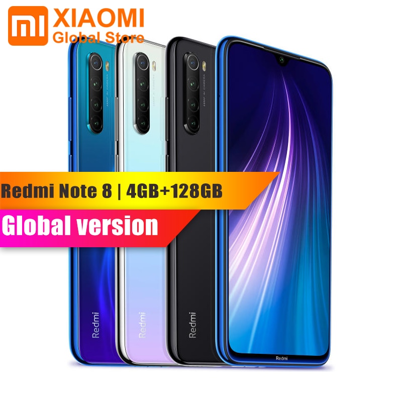 Global Version Xiaomi Note 8 4GB RAM 128GB ROM Mobile Phone Note 8 Snapdragon 665 Quick Charging 4000mAh Battery 48MP SmartPhone
