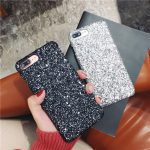Matcheasy Hard PC Phone Cases for Iphone 7 8 6 6S Plus Back Cover Glitter Bling